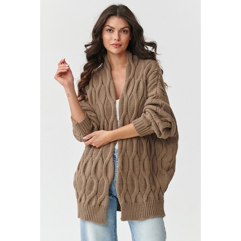 E-shop Makadamia kardigan S163 - cappuccino