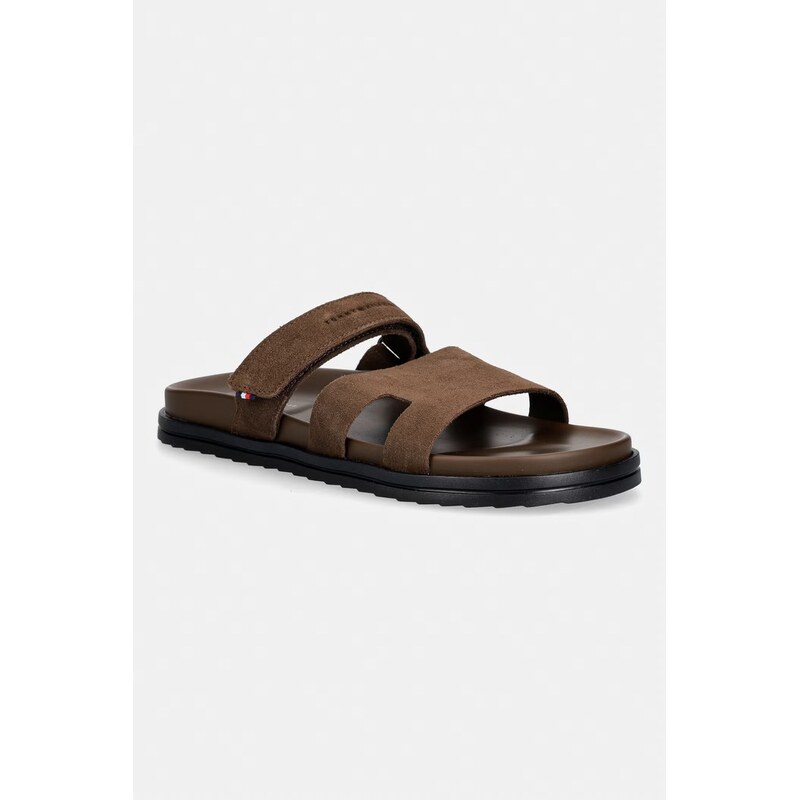 E-shop Tommy Hilfiger šľapky pánske semišové ADJUSTABLE PREMIUM SUEDE