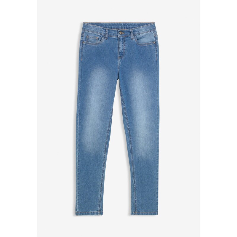 bonprix Džínsy Skinny, Mid Waist, farba modrá 44983785