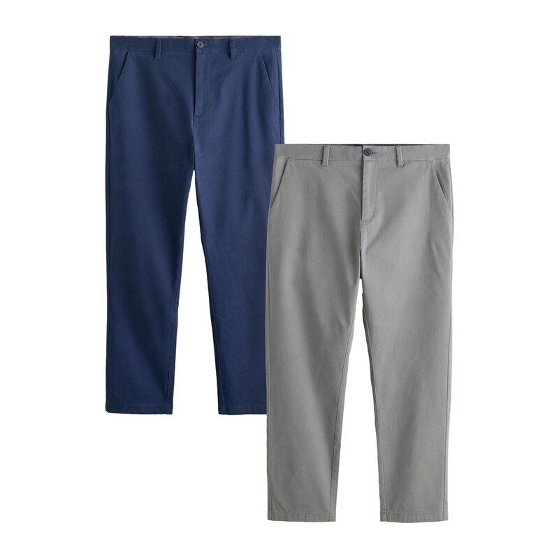 Next Chino nohavice námornícka modrá / sivá 69066964