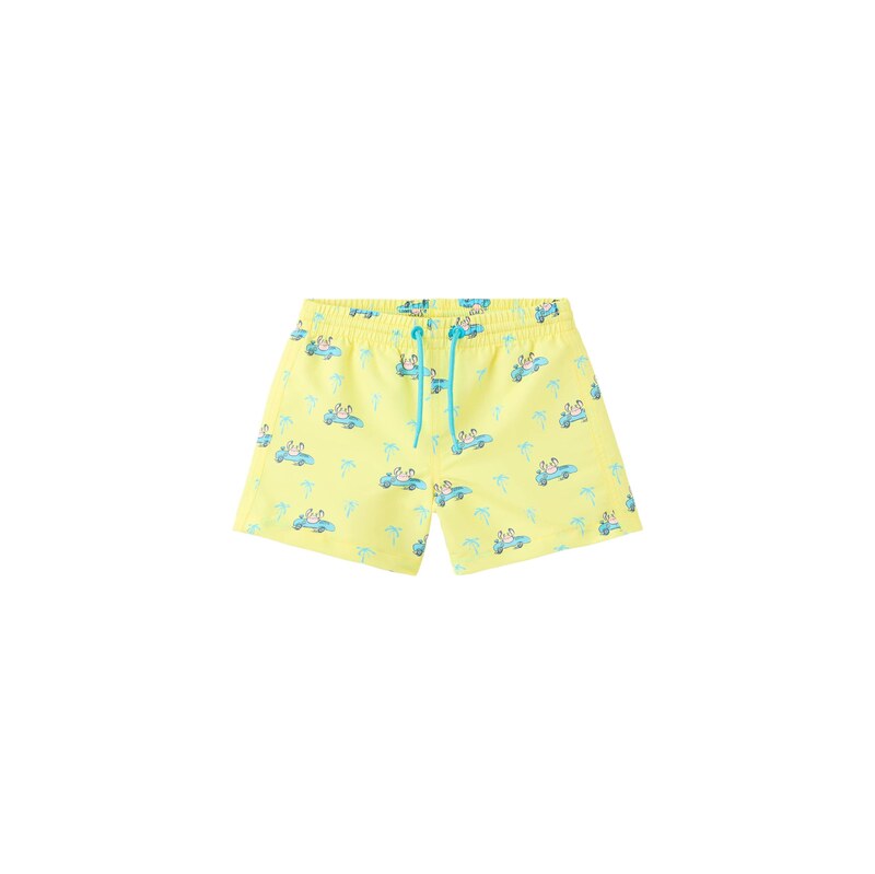 MANGO KIDS Plavecké šortky CANGREJO vodová / svetložltá / rosé / 69069206