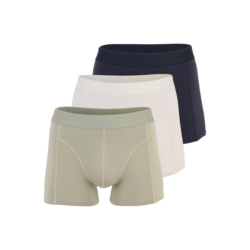 JACK & JONES Boxerky JACGOBS krémová / námornícka modrá / pastelovo 69069671