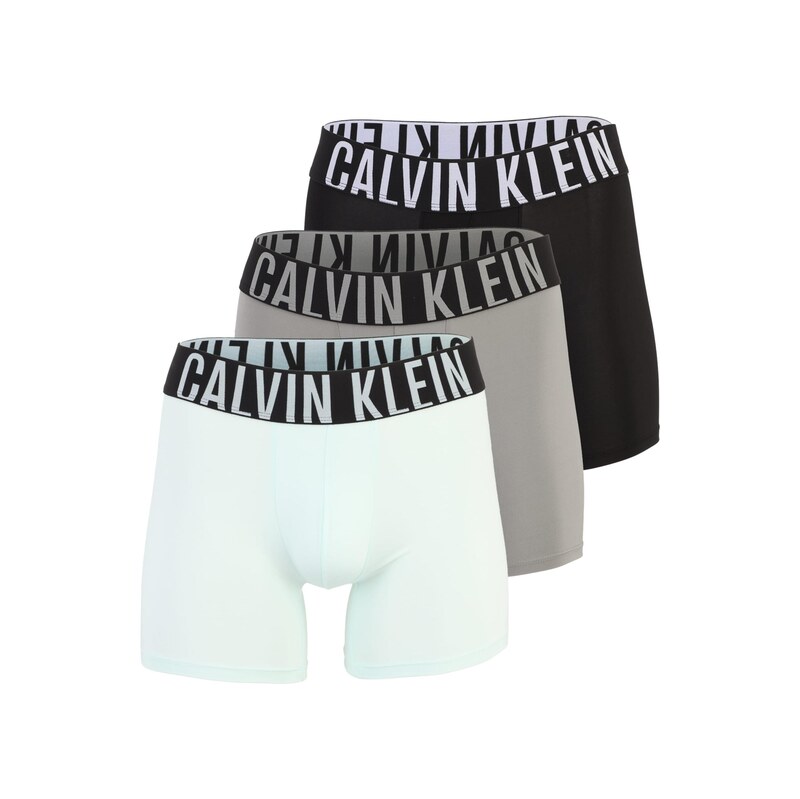 Calvin Klein Underwear Boxerky Intense Power tmavosivá / mätová / 69070003