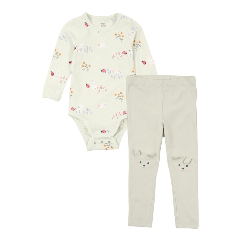 E-shop Lindex Set pastelovo zelená / levanduľová / ružová / biela