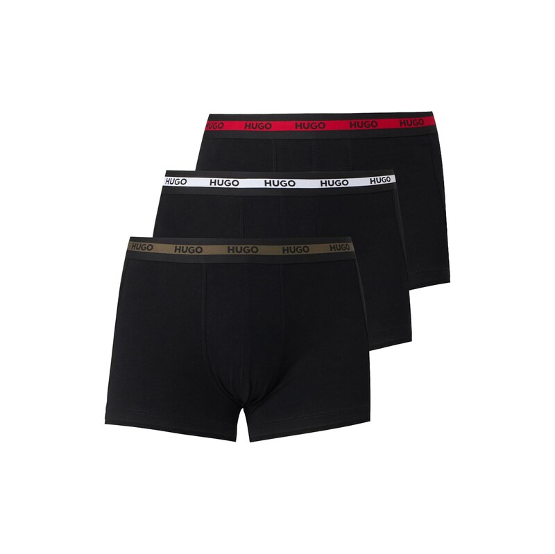 HUGO Boxerky olivová / červená / čierna / biela 69070342