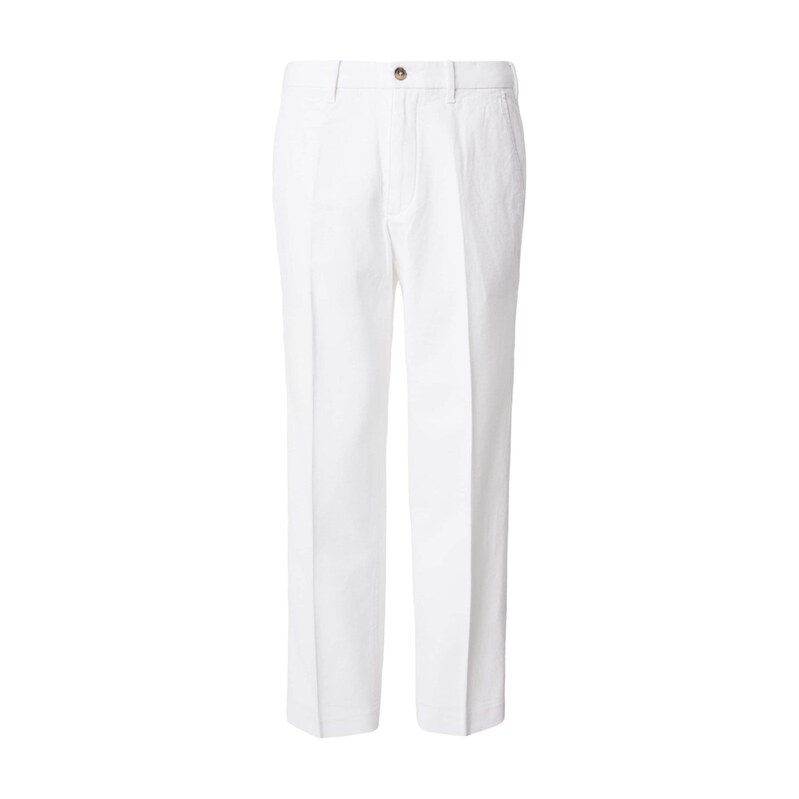 Abercrombie & Fitch Plisované nohavice biela 69070717