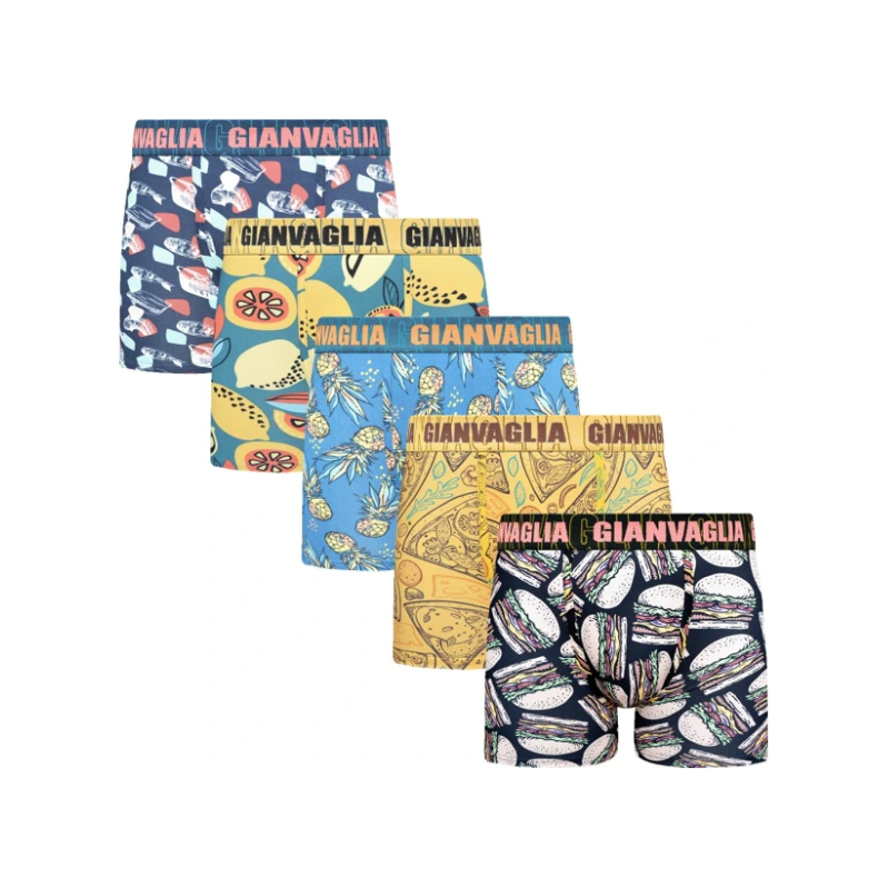 E-shop Pánske Bavlnené Boxerky GIANVAGLIA GVG-5079 5-balenie -