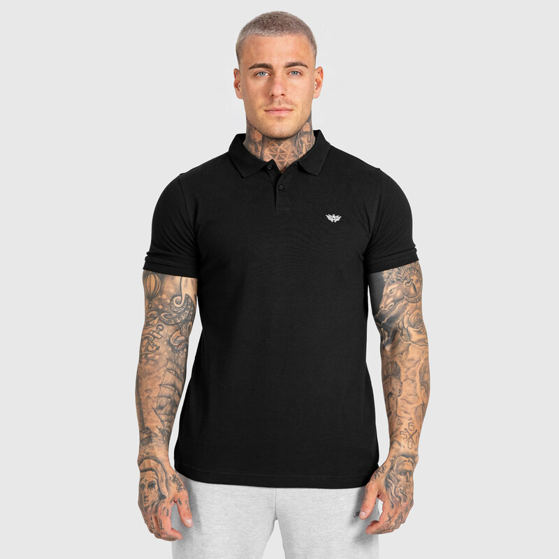 Pánske polo tričko Iron Aesthetics Smart, čierne 69072922