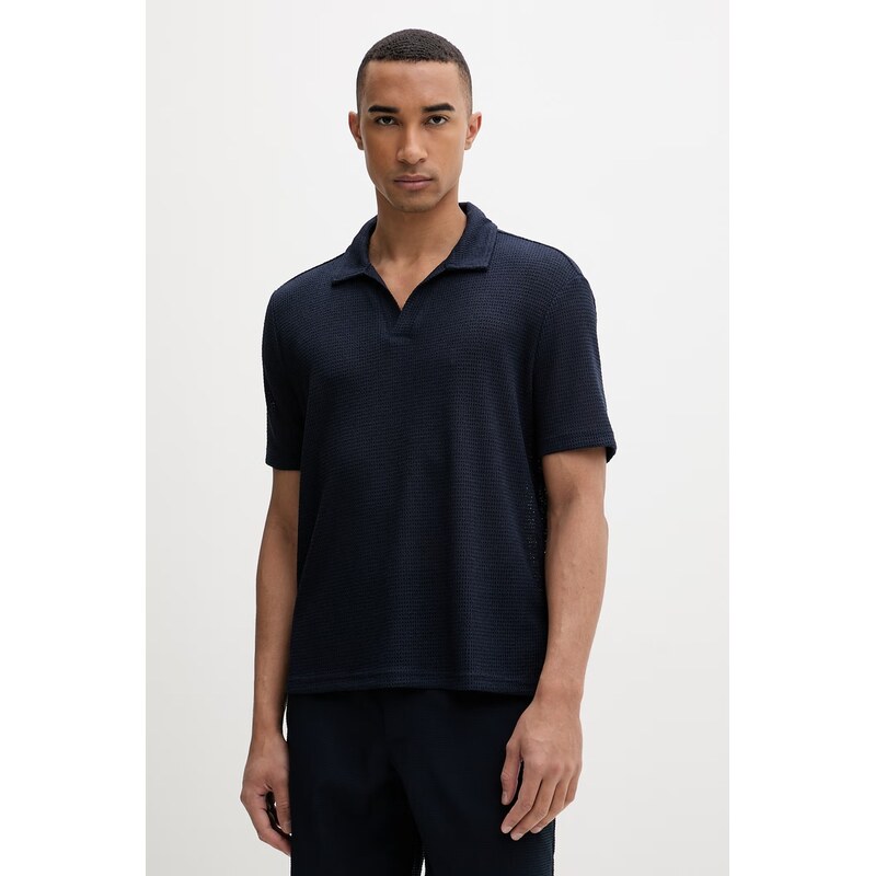 Calvin Klein úpletové polo tričko pánske s viskózou 69086994