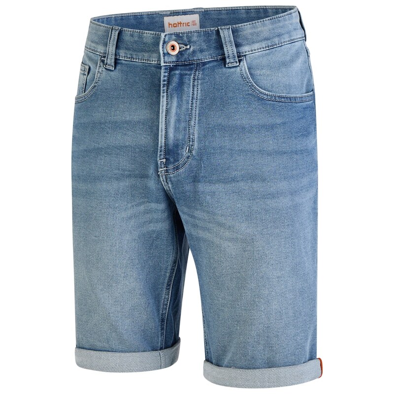 Pánske svetlomodré elastické Jogg bermudy HATTRIC 69091447