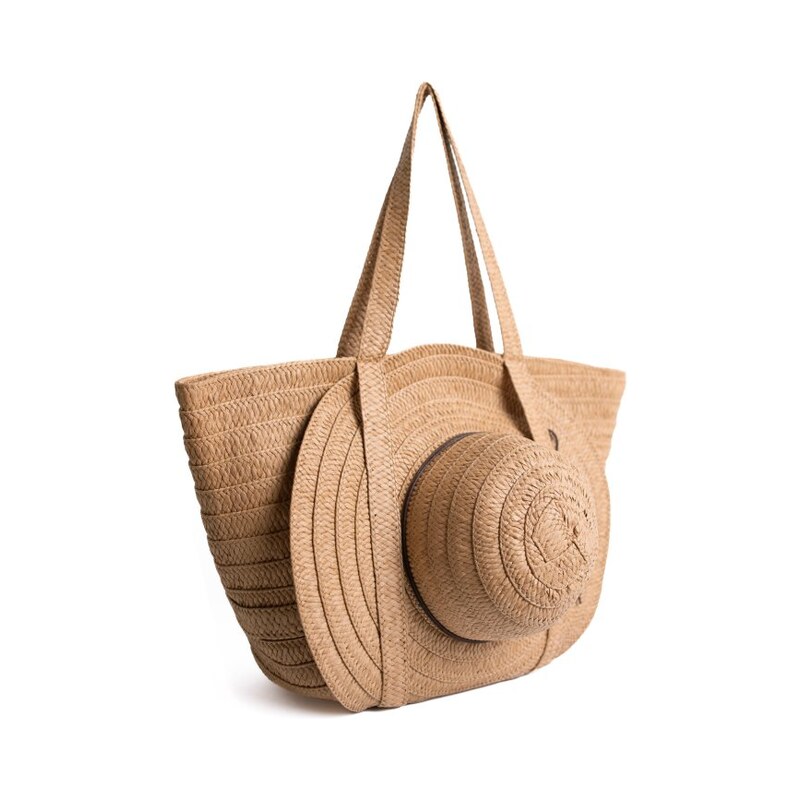 E-shop Art of Polo Set - dámský slaměný klobouk a kabelka cz26127