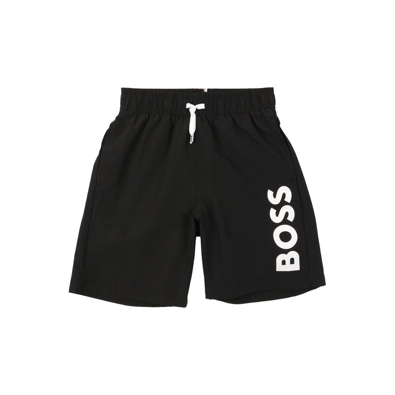 BOSS Plavecké šortky čierna / biela 69094540