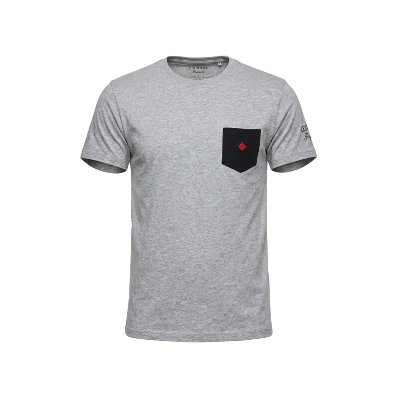 Prémiové Pánske Bavlnené Tričko LEE COOPER Originals Classic, vrecko, 68643721