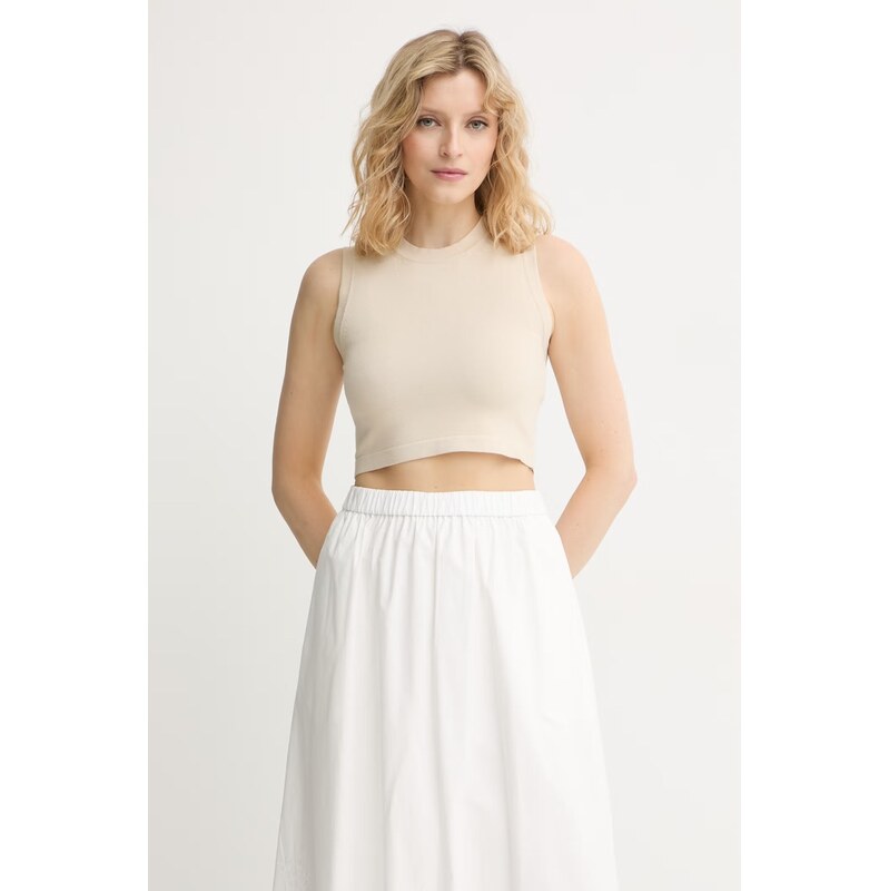 E-shop Weekend Max Mara crop top dámsky s viskózou