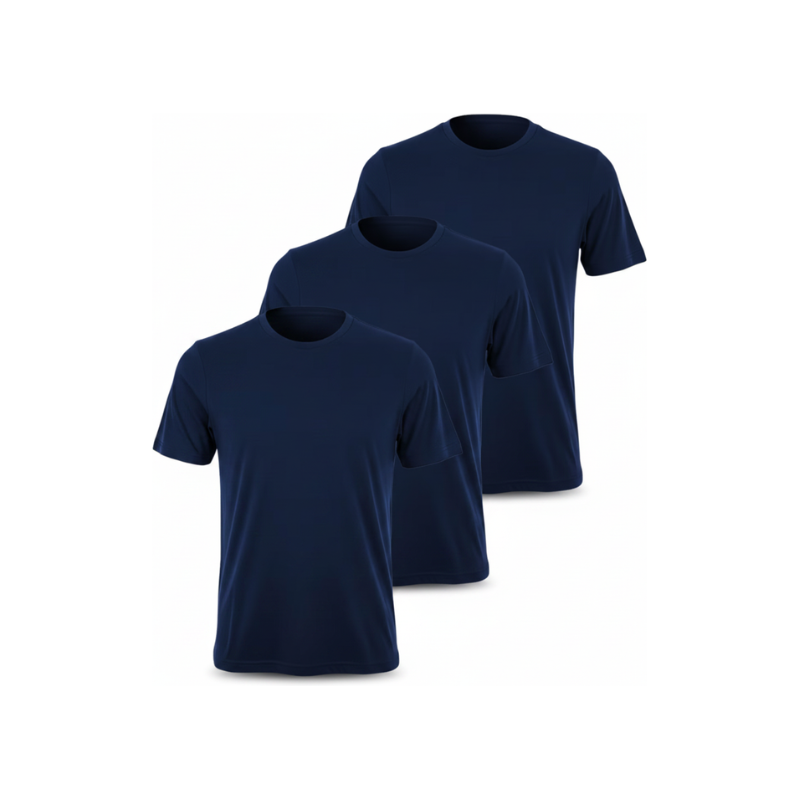Pánske Tričko s krátkym rukávom PUMA Classic Bavlna 3-pack - modrá 69099421