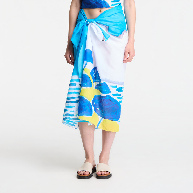 Michael Kors X Christina Zimpel Beach Sarong White Universal 69114034