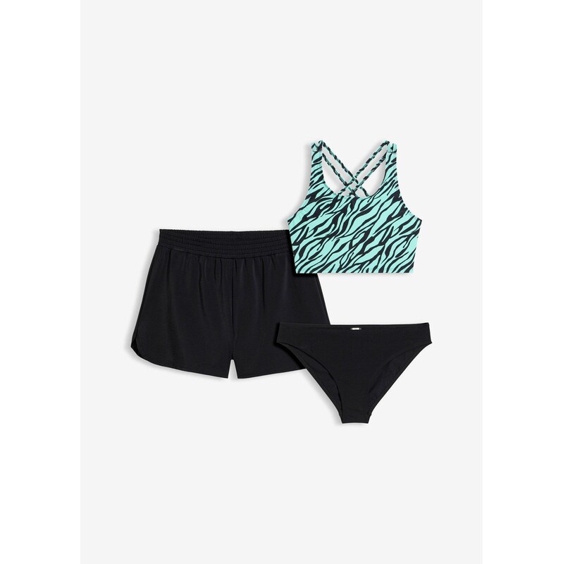 E-shop bonprix Bikiny a plavkové nohavičky (3-dielna sada), farba