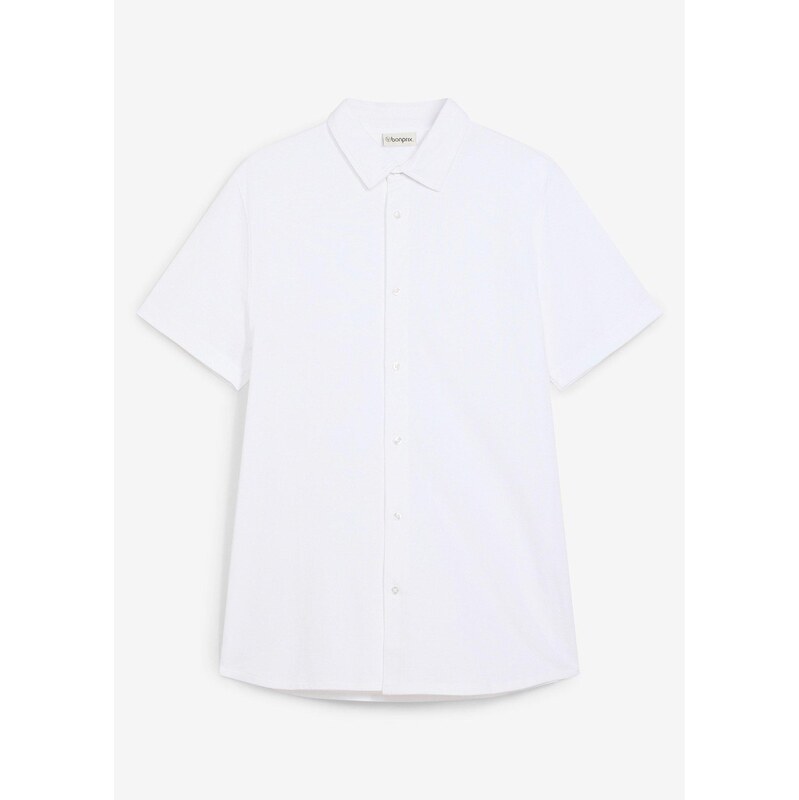 E-shop bonprix Košeľa s krátkym rukávom, super streč z piké, Slim Fit,