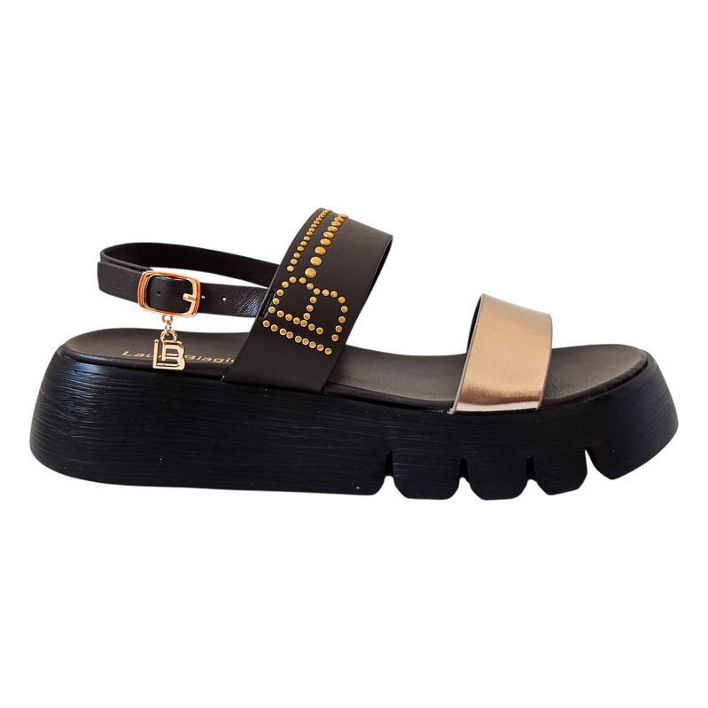 E-shop Čierne sandále Laura Biagiotti PT Calf Brown