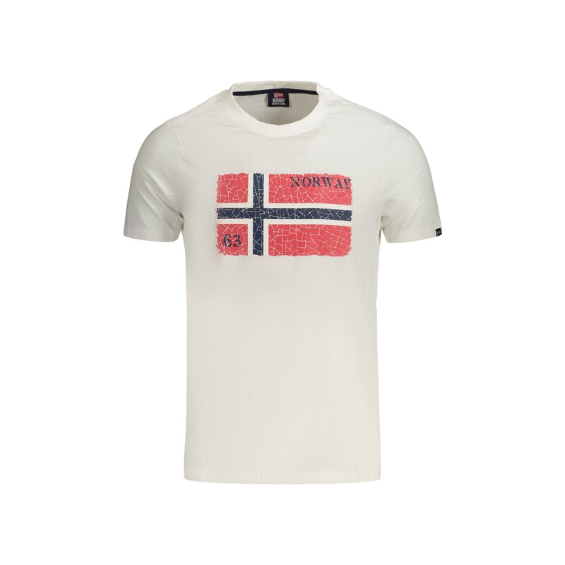 Pánske Tričko s krátkym rukávom NORWAY 1963 Logo - Biela 69117891