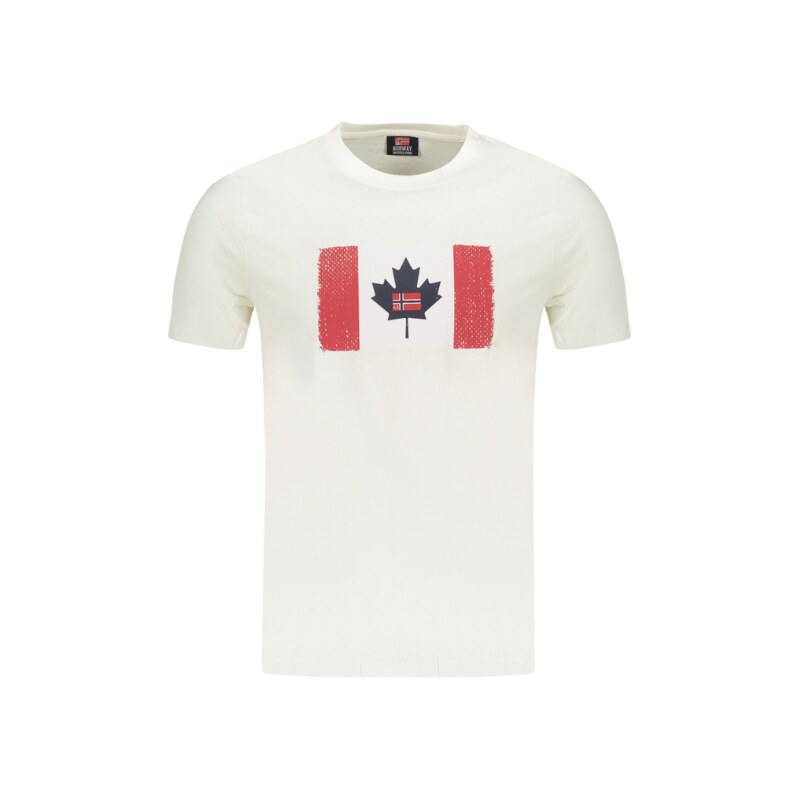 Pánske Tričko s krátkym rukávom NORWAY 1963 Logo Javor - Biela 69117900