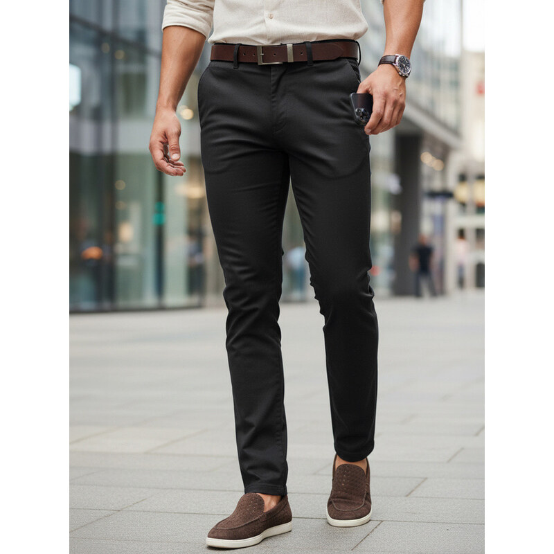 Pánske slim fit čierne FashionStreet UX4484 69118179
