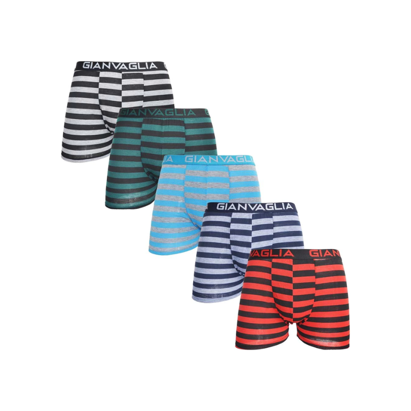 E-shop Pánske Bavlnené Boxerky GIANVAGLIA 029 5-balenie - darčekové