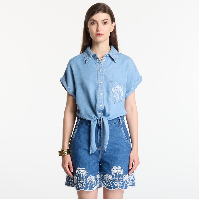 E-shop Košeľa GUESS Ambra Shirt Playa Sol L