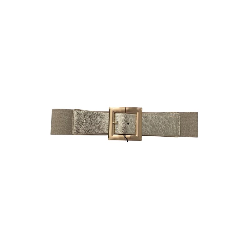 E-shop Katrins Fashion Zlatý Gumičkový opasok s prackou