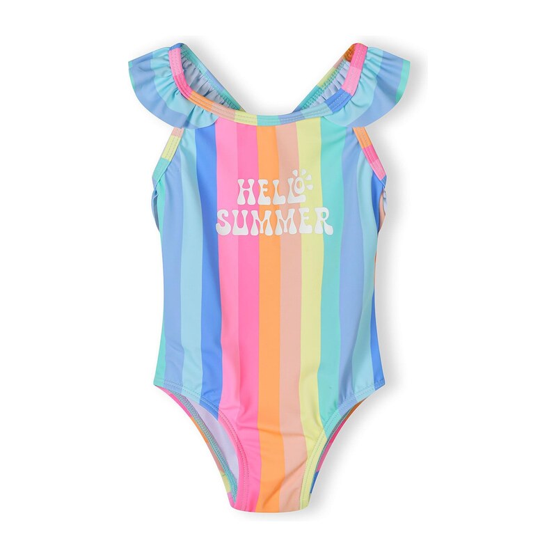 E-shop MINOTI Jednodielne plavky svetlomodrá / svetložltá /