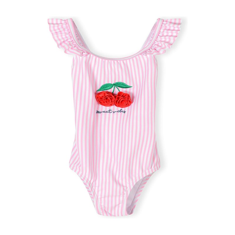 E-shop MINOTI Jednodielne plavky zelená / svetloružová / červená /