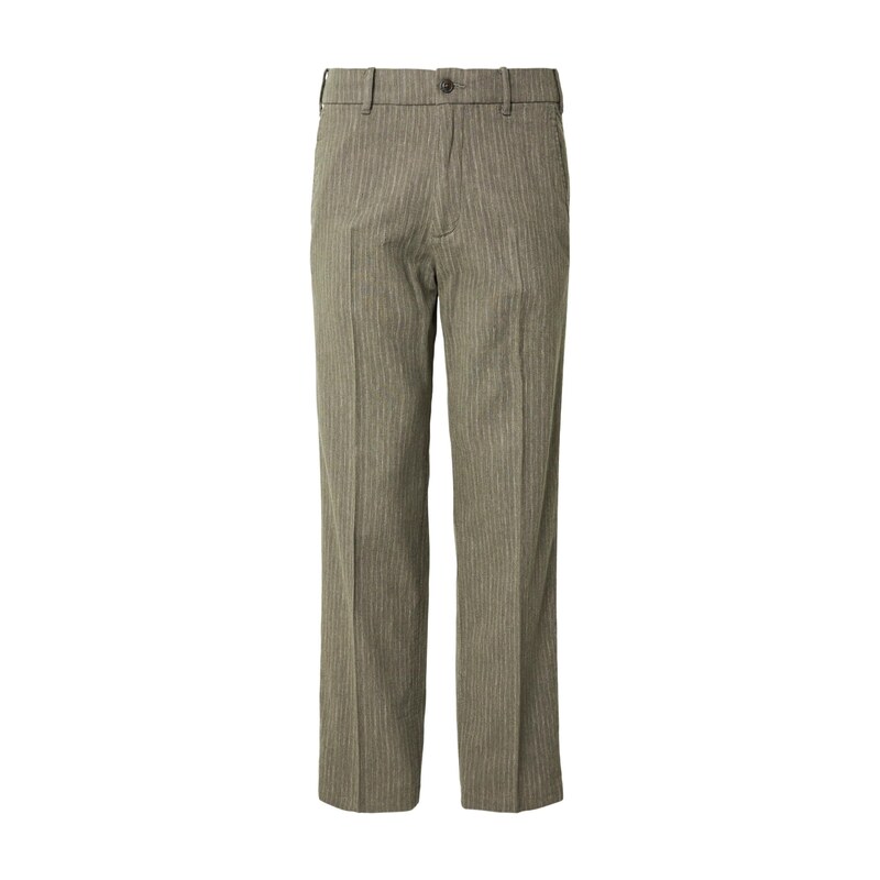 Abercrombie & Fitch Nohavice s pukmi nebielená / olivová 69139964