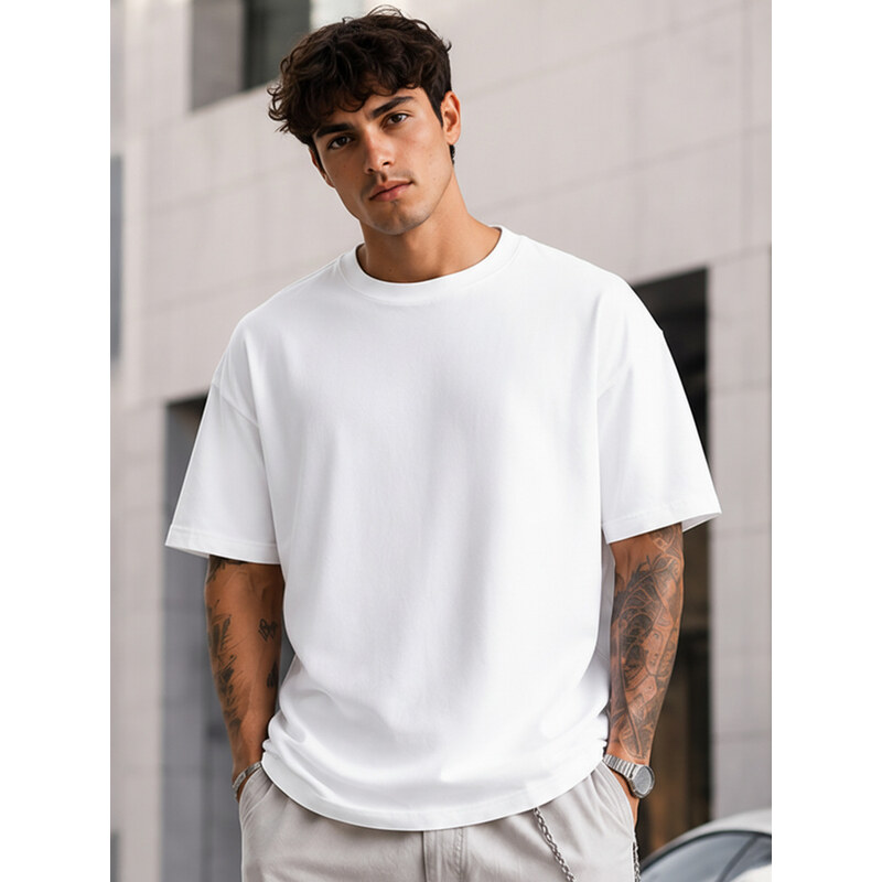 Koszulka męska oversize bawełniana biała Dstreet RX5683 69137822