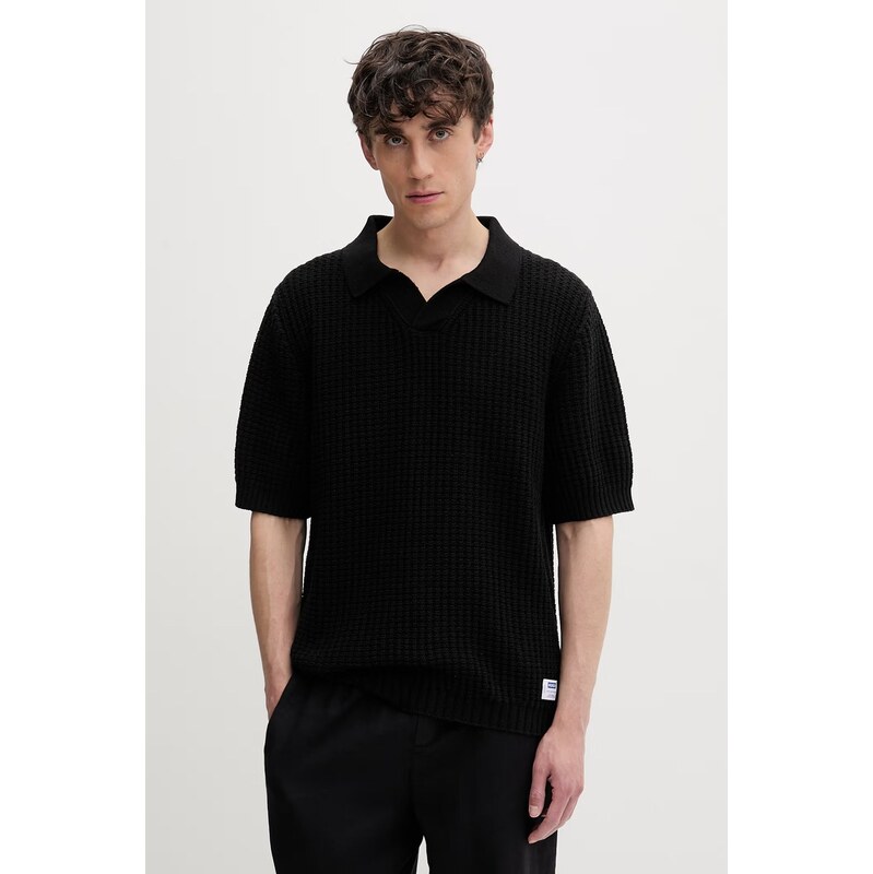 HUGO Blue úpletové polo tričko pánske s bavlnou Spero 69167345