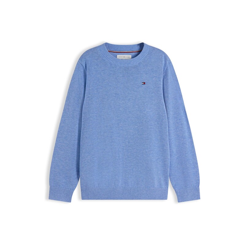 TOMMY HILFIGER Sveter Essential Flag Embroidery modrá 69188003