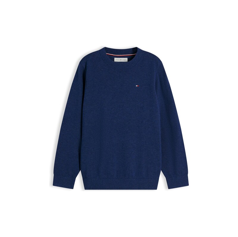 TOMMY HILFIGER Sveter Essential Flag Embroidery námornícka modrá 69188022
