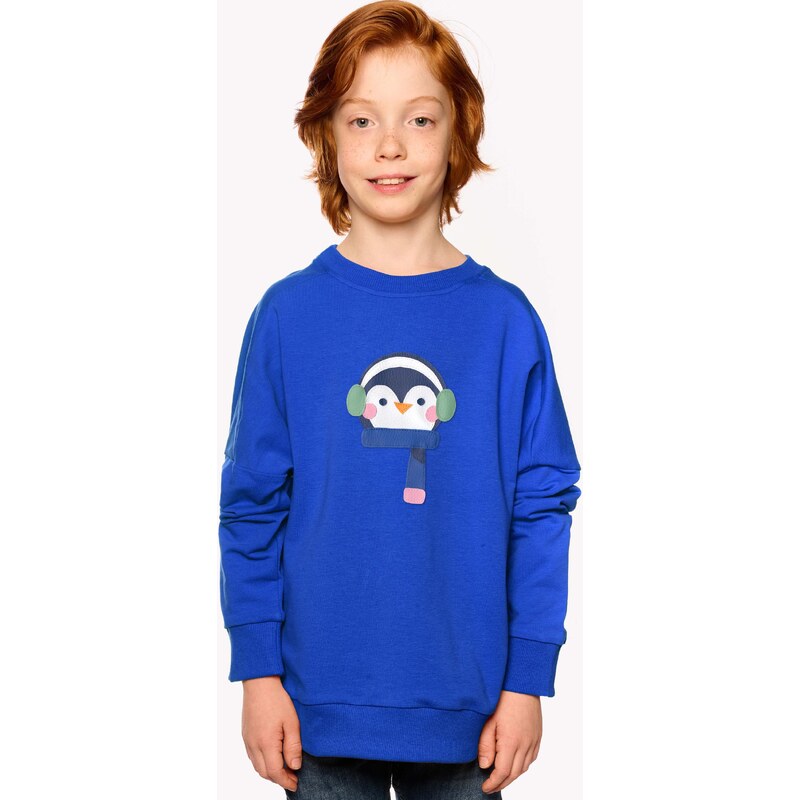 Pískacie mikina Natan, Detské, Královska modrá, Pingu 69215052