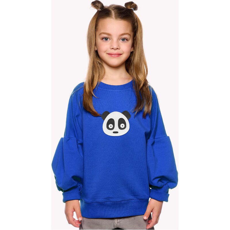 Pískacie mikina Fiona, Detské, Královska modrá, Panda 69215059
