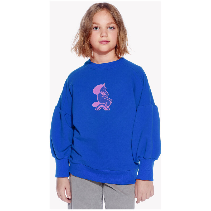 Pískacie mikina Fiona, Detské, Královska modrá, Unicorn 69215106