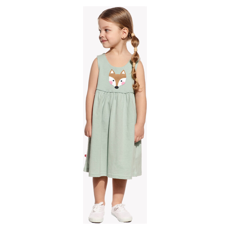 Pískacie šaty Ivana, Dievča, Mentolové, Líška 69215452