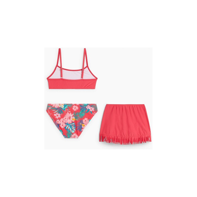 bonprix Bikiny a sukňa (3-dielne), farba ružová 52158300