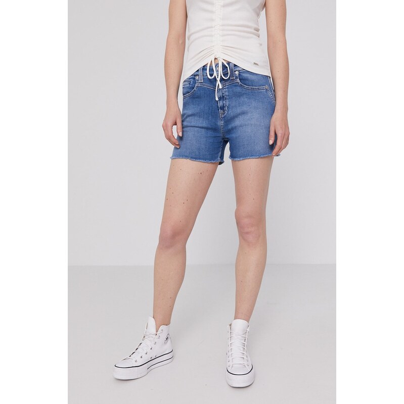 Pepe Jeans Rifľové krátke nohavice Pepe Jeans Mary Archive 24378547