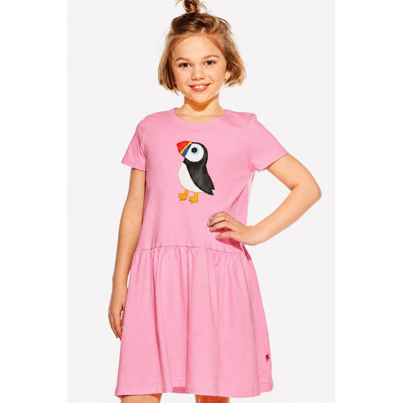 Pískacie šaty Zita, Dievča, Rúžová, Puffin 69236879