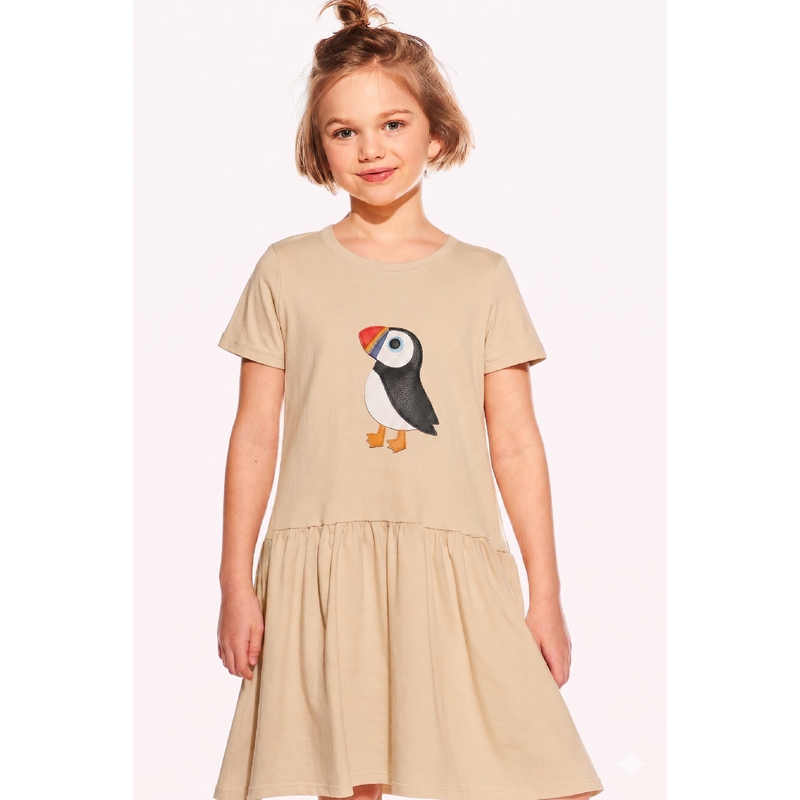 Pískacie šaty Zita, Dievča, Safari, Puffin 69236881