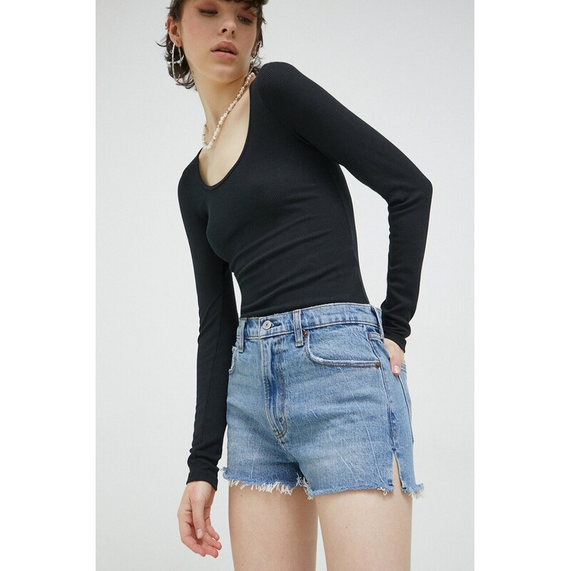 Abercrombie & Fitch Rifľové krátke nohavice Abercrombie & Fitch 48504009