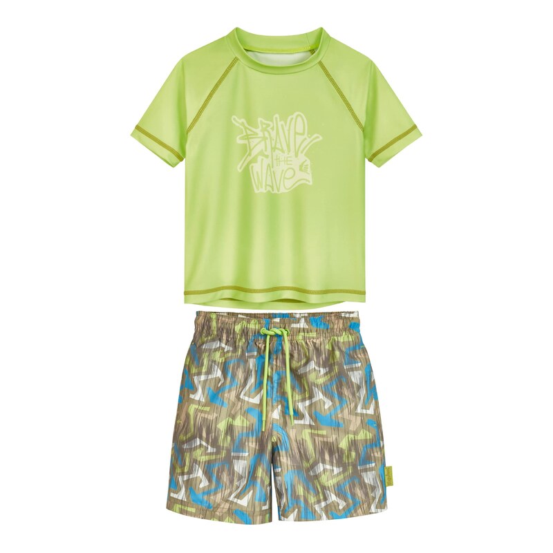 PLAYSHOES Ochrana proti UV žiareniu Wave azúrová / olivová / jablková 69732830