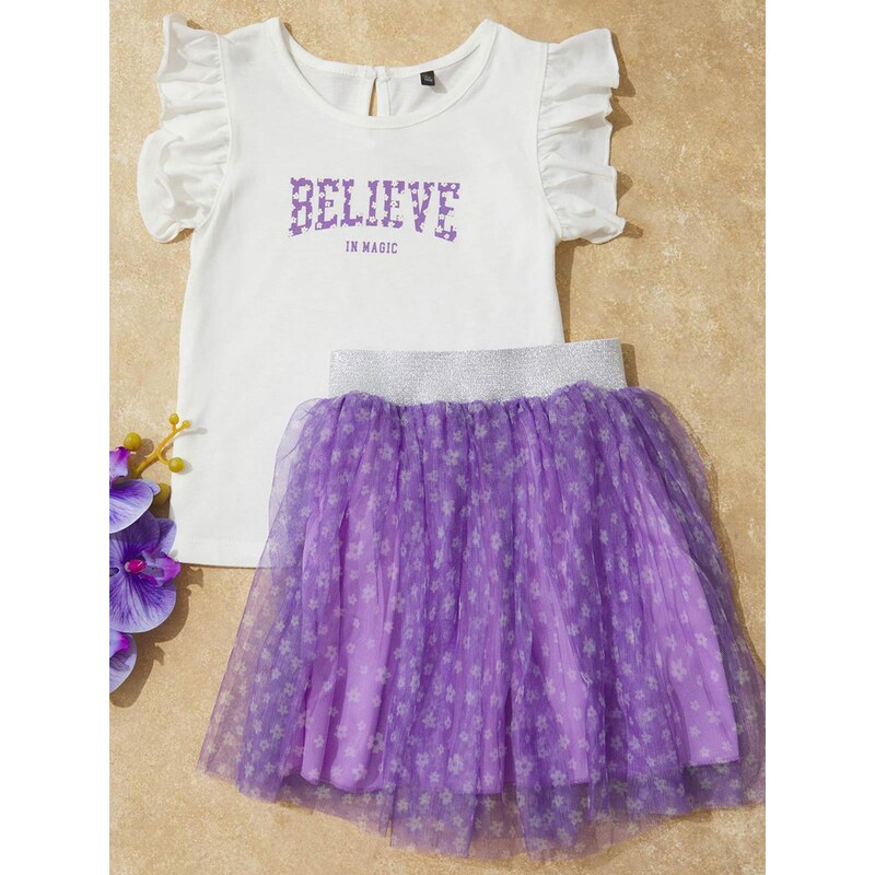 Trendyol Set tmavofialová / strieborná / biela 69431409