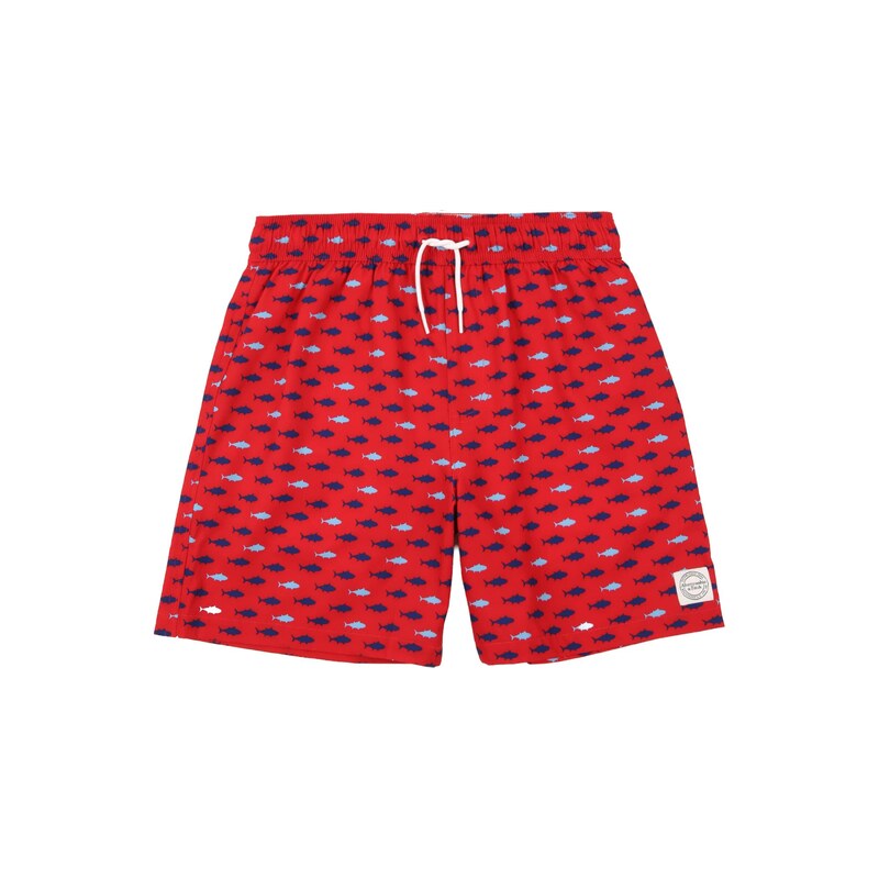 Abercrombie & Fitch Plavecké šortky námornícka modrá / svetlomodrá / 68500757