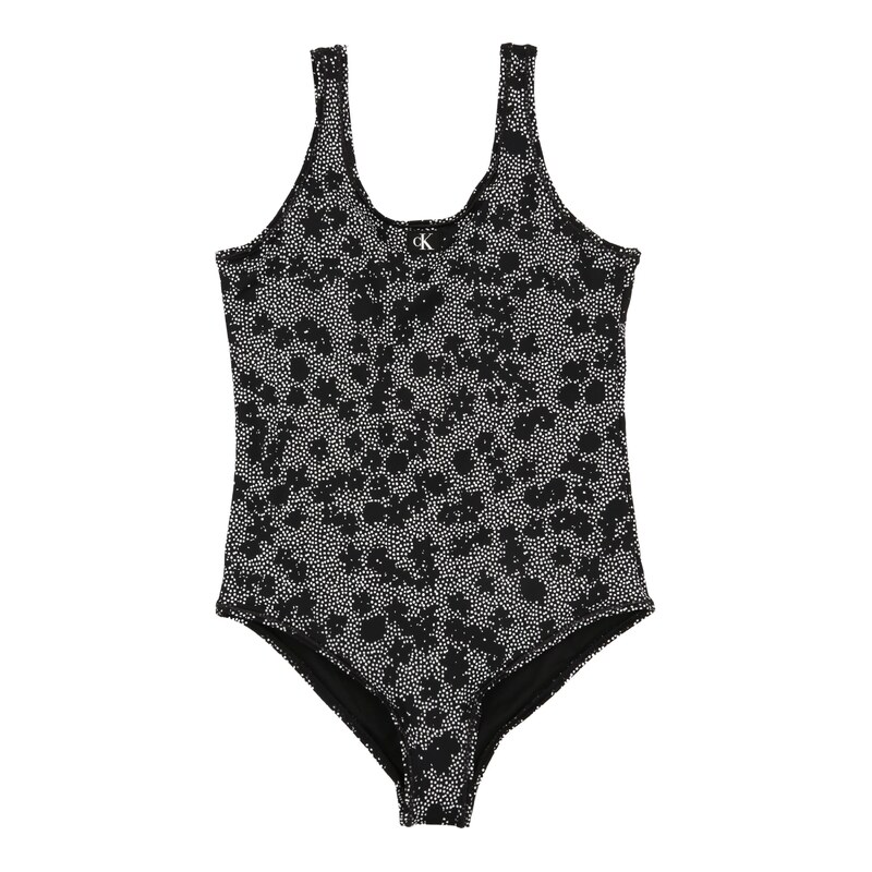 Calvin Klein Swimwear Jednodielne plavky čierna / biela 62530356
