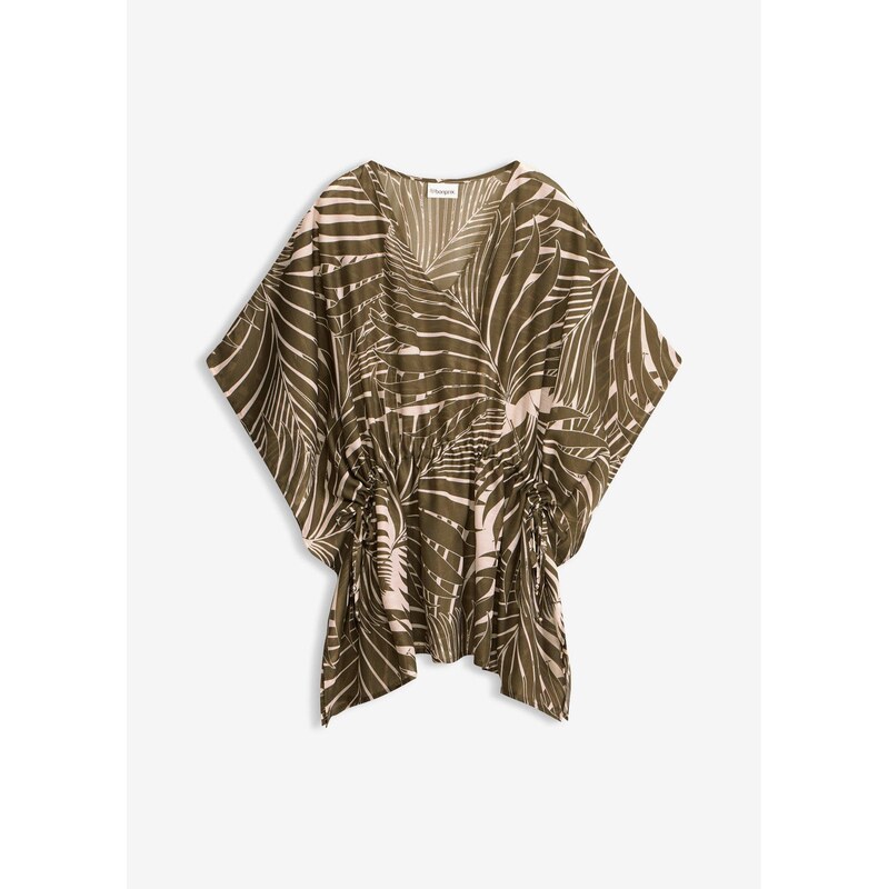 bonprix Plážová tunika oversize, farba zelená 69403114